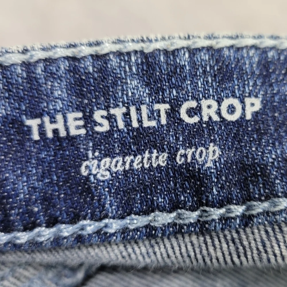 AG Adriano Goldschmeid The‎ Stilt Crop Jeans Distressed Look Size 29